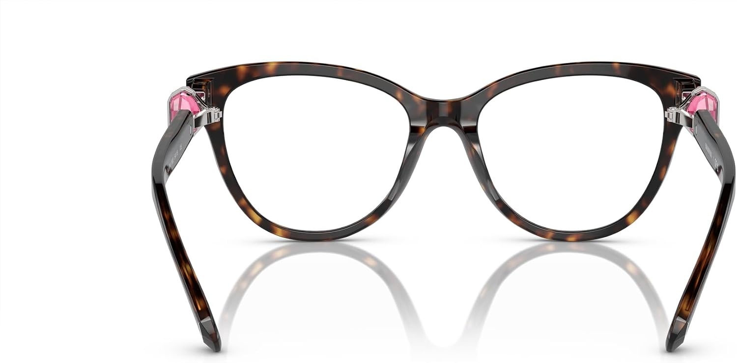 image:imageSwarovski womens Sk2004 Round Prescription Eyewear FramesDark HavanaDemo Lens