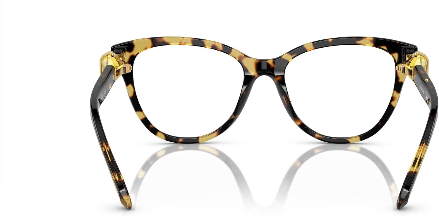 image:imageSwarovski womens Sk2004 Round Prescription Eyewear FramesLight HavanaDemo Lens