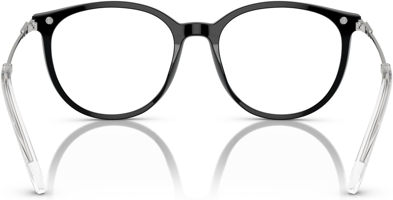 image:imageSwarovski womens Sk2009 Round Prescription Eyewear FramesBlackSilverDemo Lens