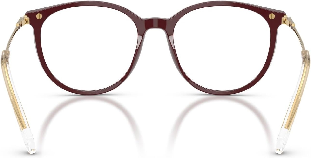 image:imageSwarovski womens Sk2009 Round Prescription Eyewear FramesBurgundyDemo Lens