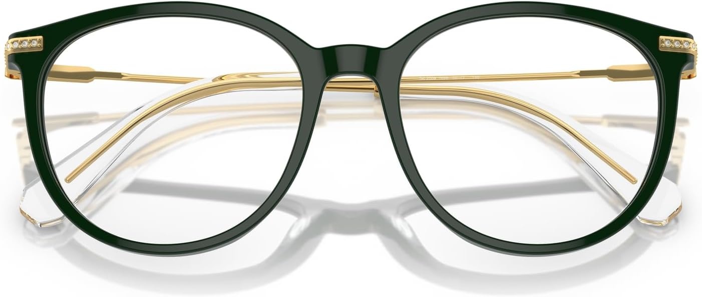 image:imageSwarovski womens Sk2009 Round Prescription Eyewear FramesGreenDemo Lens