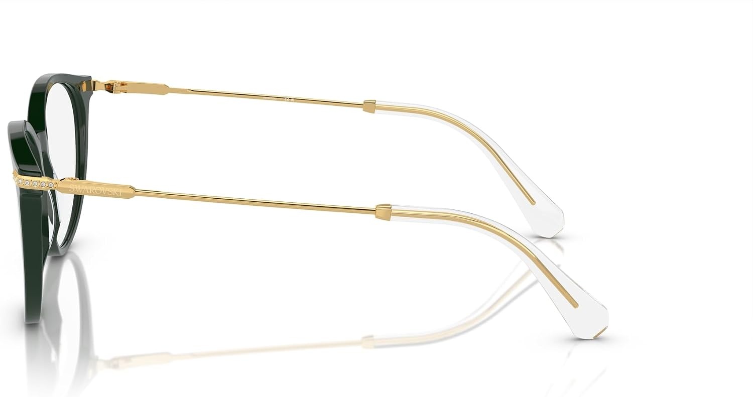 image:imageSwarovski womens Sk2009 Round Prescription Eyewear FramesGreenDemo Lens