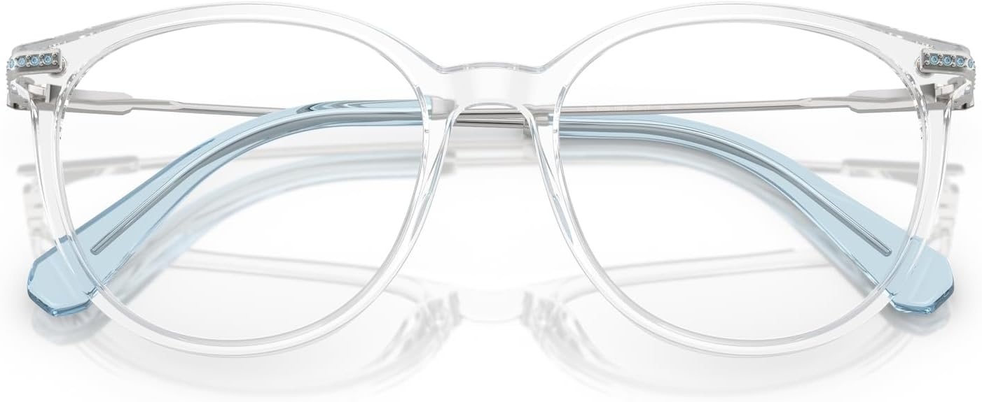 image:imageSwarovski womens Sk2009 Round Prescription Eyewear FramesTransparentDemo Lens