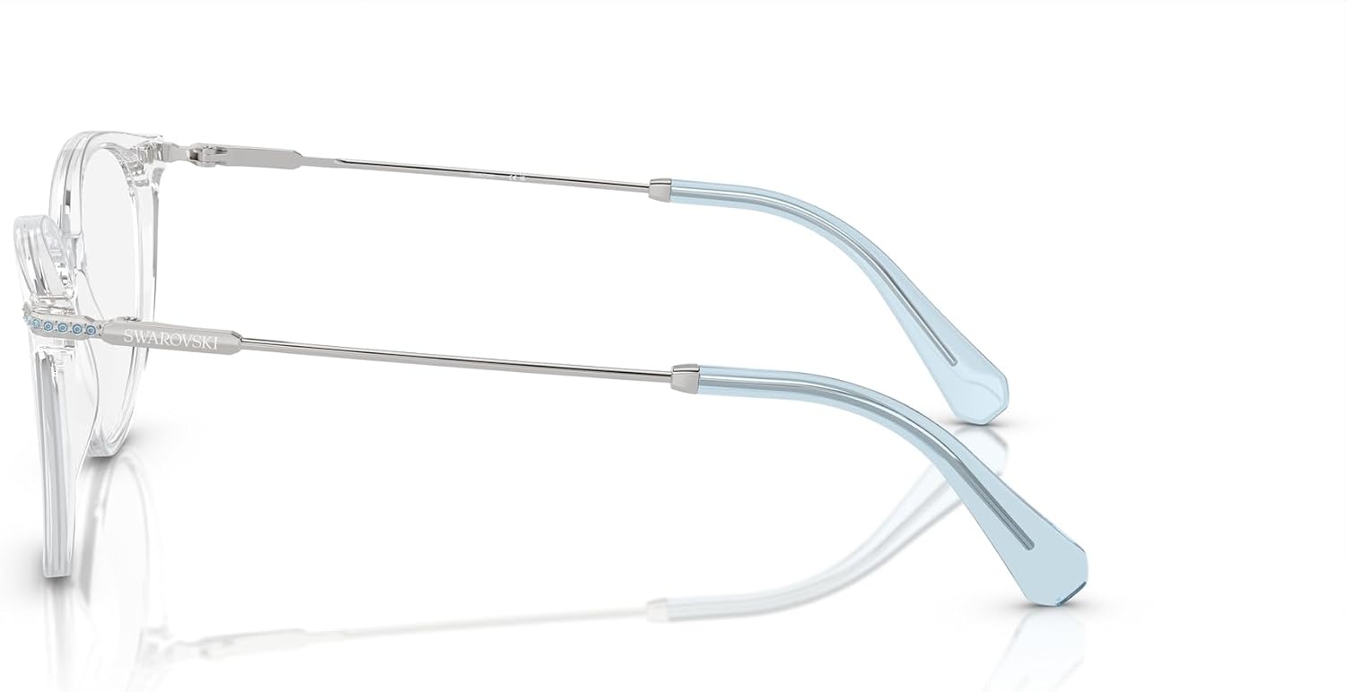 image:imageSwarovski womens Sk2009 Round Prescription Eyewear FramesTransparentDemo Lens