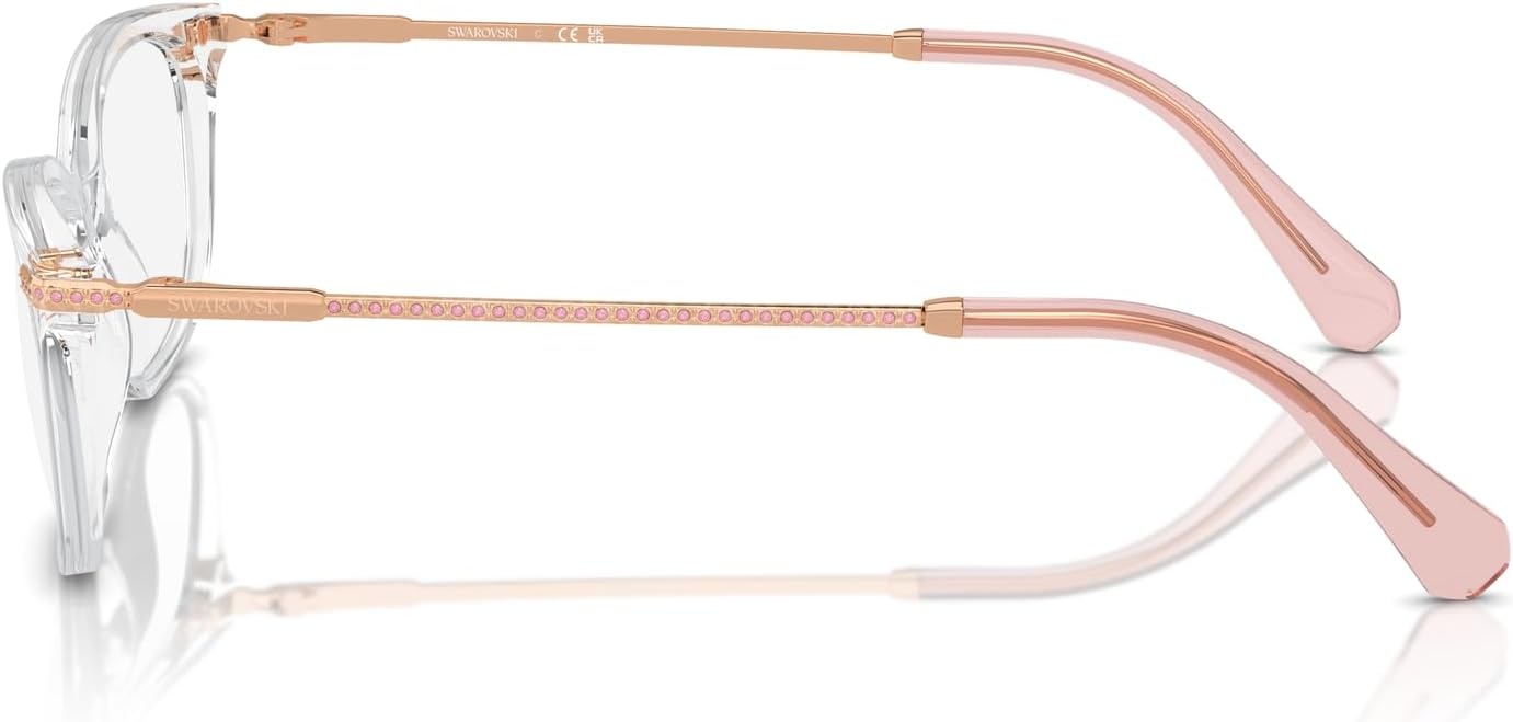 image:imageSwarovski womens Sk2017 Rectangular Prescription Eyewear FramesTransparentDemo Lens