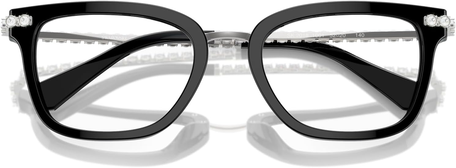 image:imageSwarovski womens Sk2018 Square Prescription Eyewear FramesBlackDemo Lens