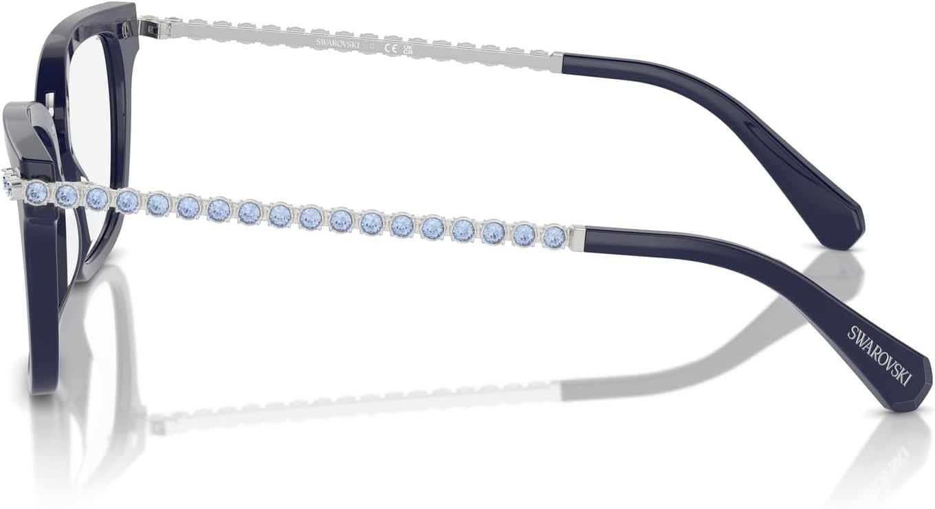 image:imageSwarovski womens Sk2018 Square Prescription Eyewear FramesBlueDemo Lens