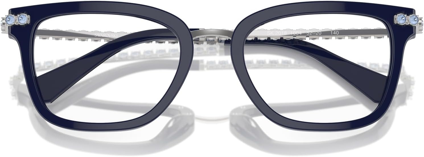image:imageSwarovski womens Sk2018 Square Prescription Eyewear FramesBlueDemo Lens