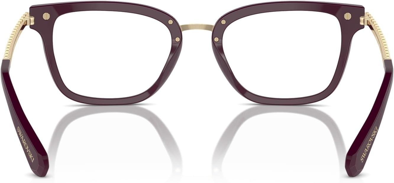 image:imageSwarovski womens Sk2018 Square Prescription Eyewear FramesBurgundyDemo Lens