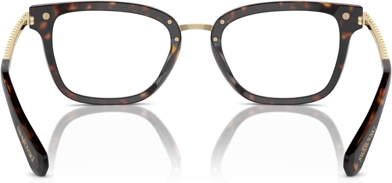image:imageSwarovski womens Sk2018 Square Prescription Eyewear FramesDark HavanaDemo Lens