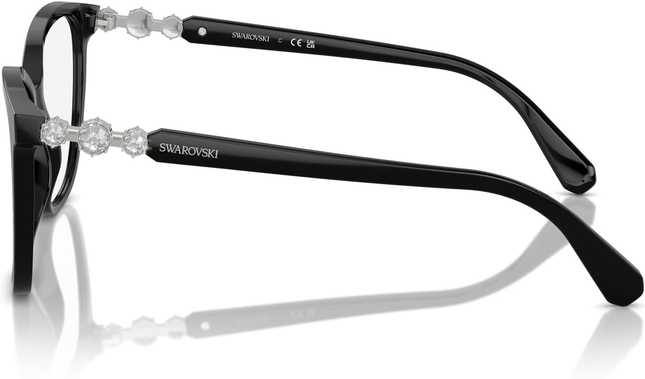 image:imageSwarovski womens Sk2020 Square Prescription Eyewear FramesBlackDemo Lens