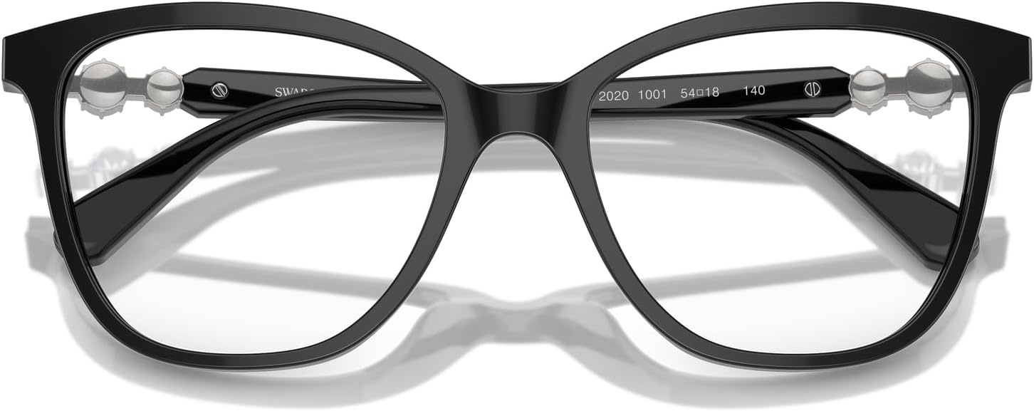 image:imageSwarovski womens Sk2020 Square Prescription Eyewear FramesBlackDemo Lens