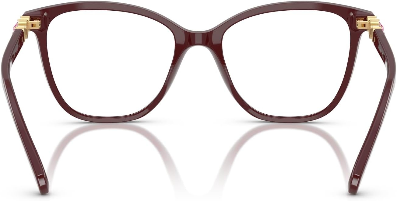 image:imageSwarovski womens Sk2020 Square Prescription Eyewear FramesBurgundyDemo Lens