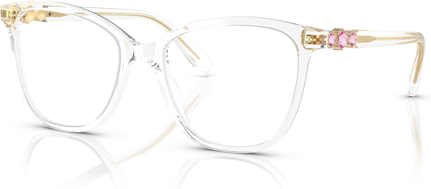 image:imageSwarovski womens Sk2020 Square Prescription Eyewear FramesCrystalDemo Lens