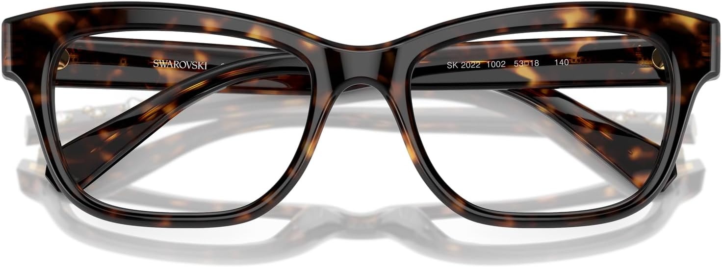 image:imageSwarovski womens Sk2022 Square Prescription Eyewear FramesDark HavanaDemo Lens