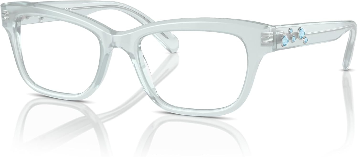 image:imageSwarovski womens Sk2022 Square Prescription Eyewear FramesOpal Light BlueDemo Lens