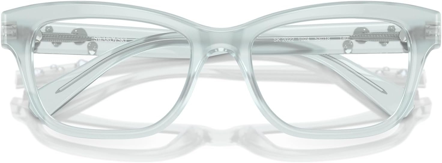 image:imageSwarovski womens Sk2022 Square Prescription Eyewear FramesOpal Light BlueDemo Lens