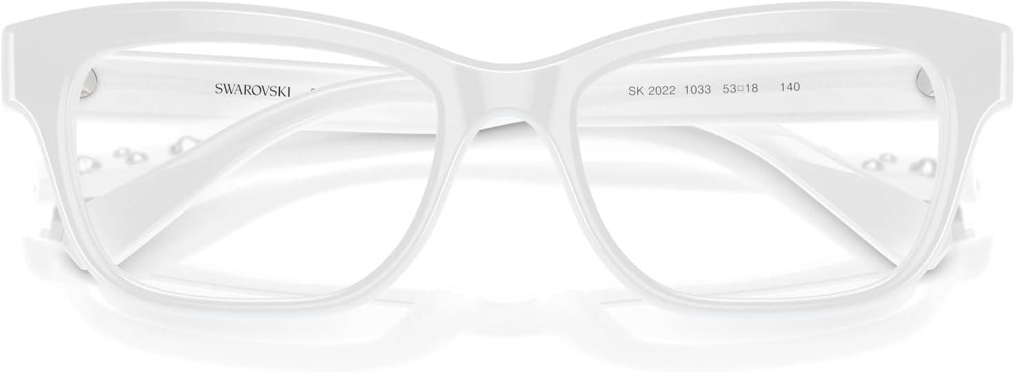 image:imageSwarovski womens Sk2022 Square Prescription Eyewear FramesOpal WhiteDemo Lens