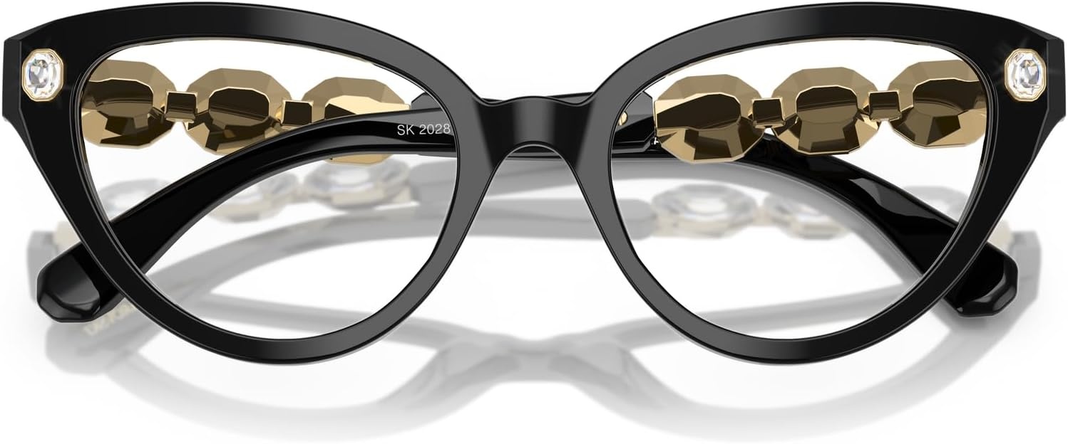 image:imageSwarovski womens Sk2028 Cat Eye Prescription Eyewear FramesBlackDemo Lens