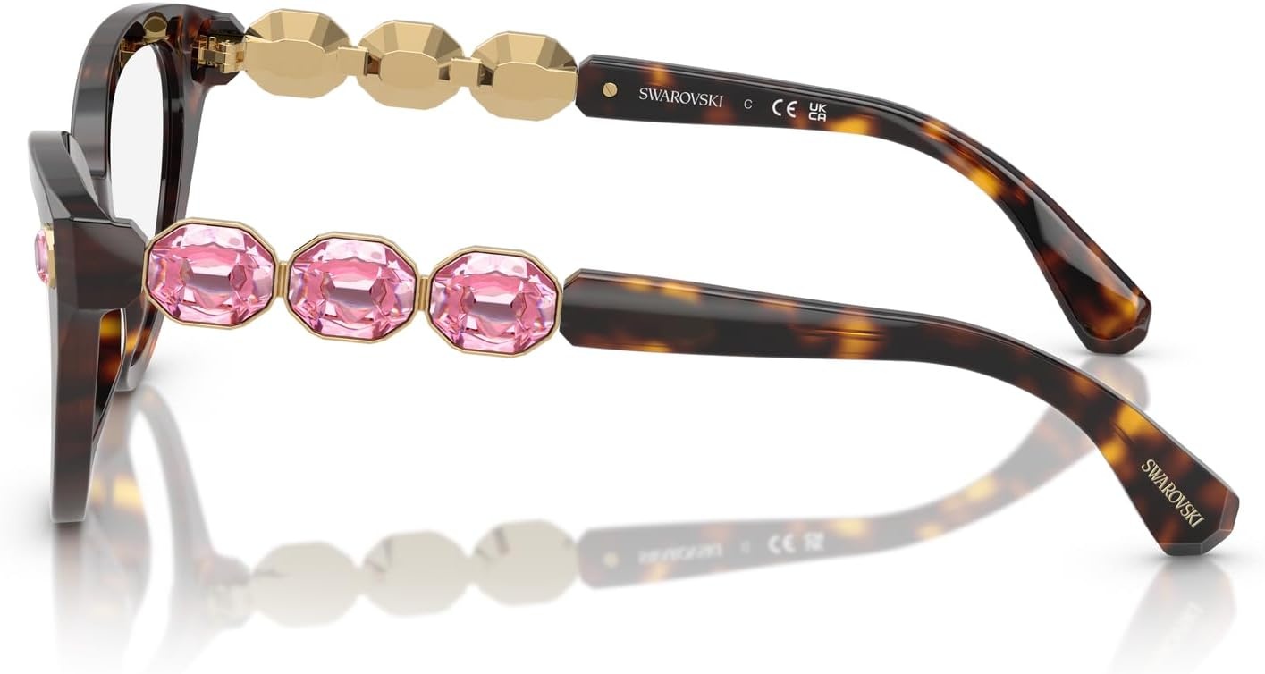 image:imageSwarovski womens Sk2028 Cat Eye Prescription Eyewear FramesHavanaDemo Lens