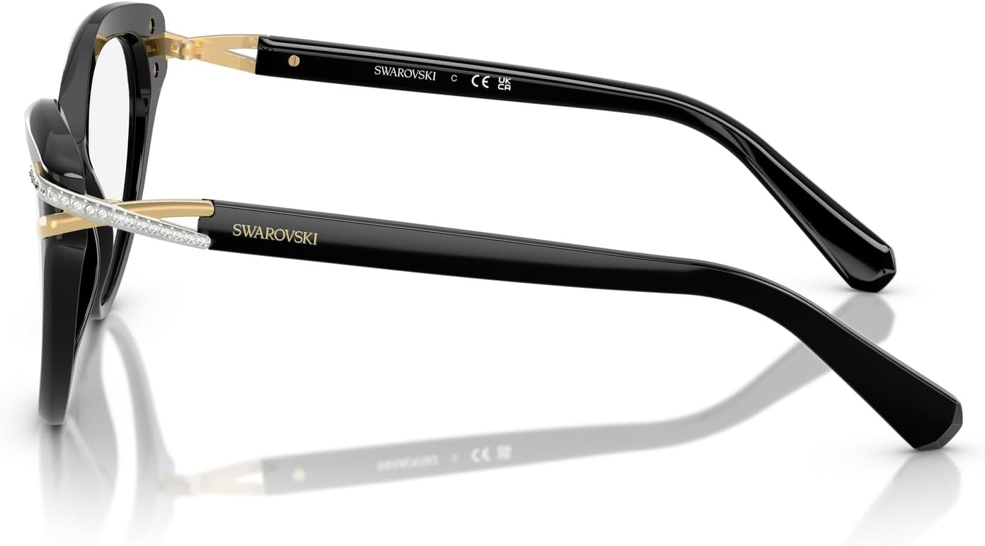 image:imageSwarovski womens Sk2030 Cat Eye Prescription Eyewear FramesBlackDemo Lens