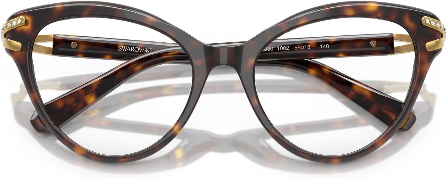 image:imageSwarovski womens Sk2030 Cat Eye Prescription Eyewear FramesHavanaDemo Lens