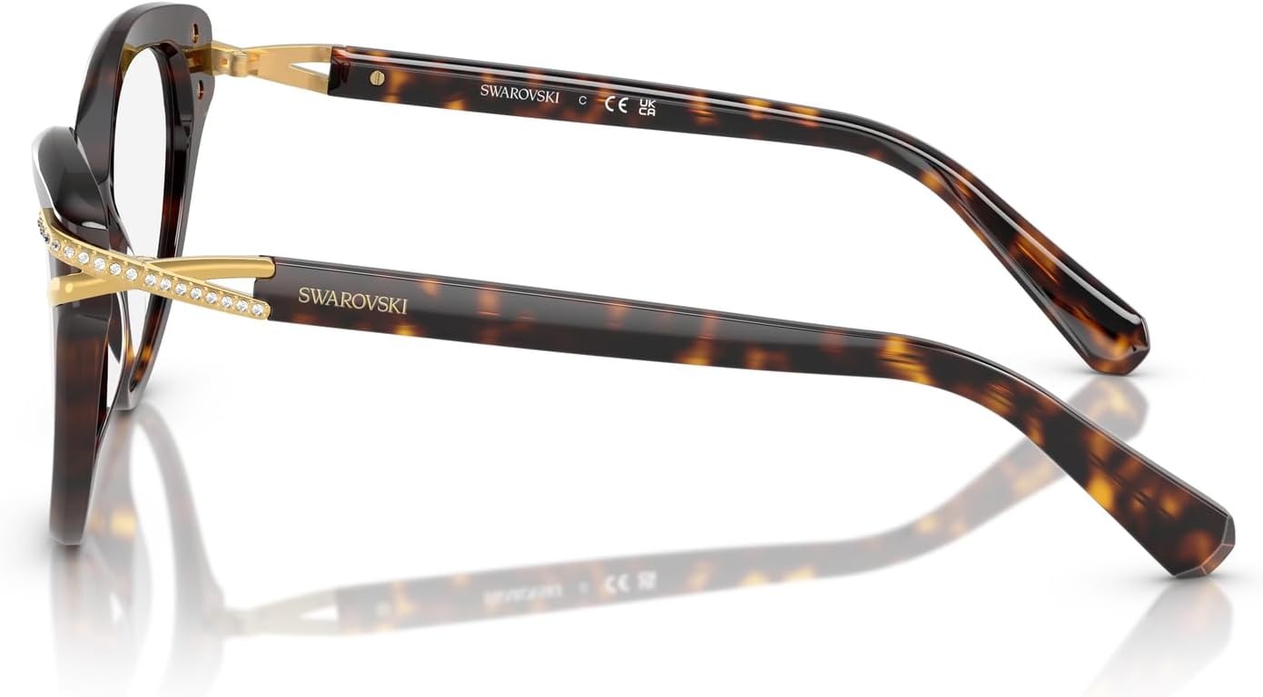image:imageSwarovski womens Sk2030 Cat Eye Prescription Eyewear FramesHavanaDemo Lens