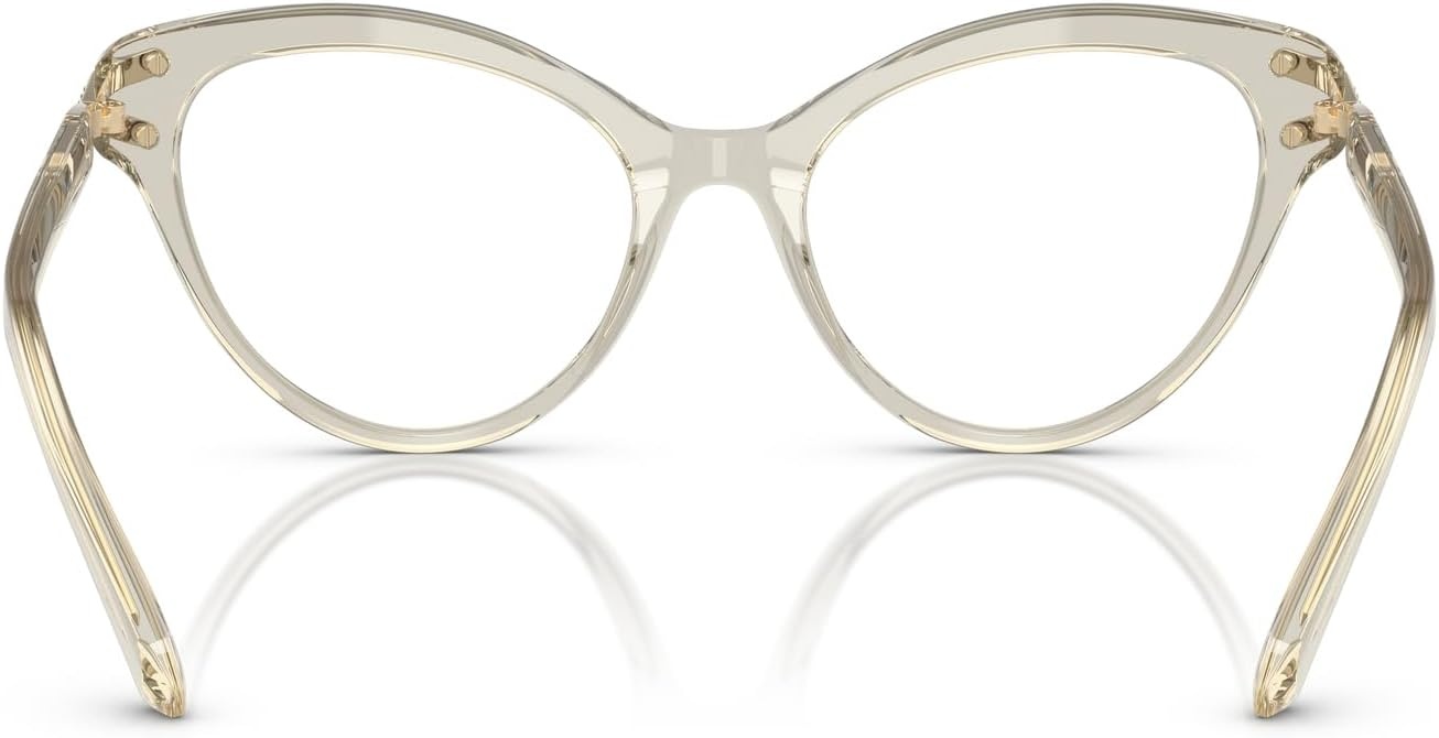 image:imageSwarovski womens Sk2030 Cat Eye Prescription Eyewear FramesTransparent BeigeDemo Lens