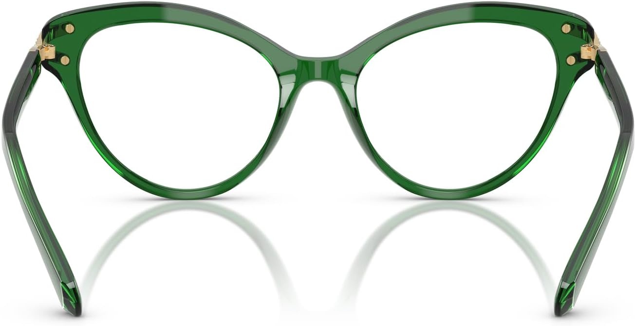 image:imageSwarovski womens Sk2030 Cat Eye Prescription Eyewear FramesTransparent GreenDemo Lens