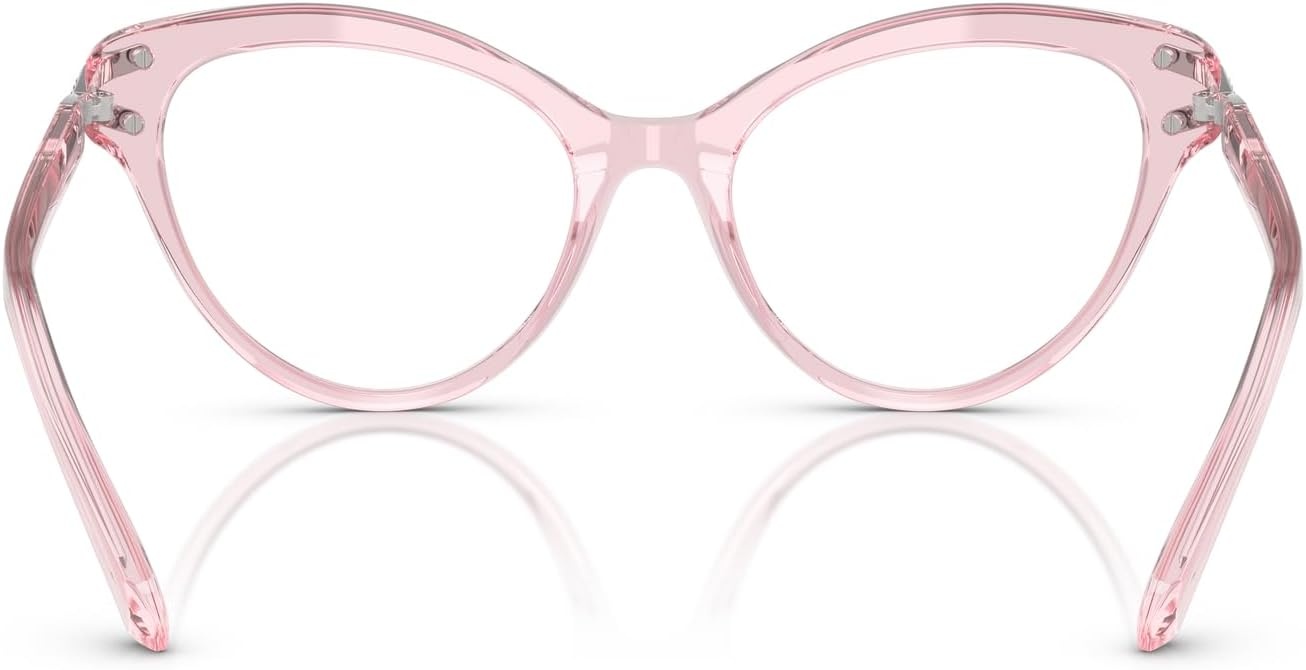 image:imageSwarovski womens Sk2030 Cat Eye Prescription Eyewear FramesTransparent PinkDemo Lens