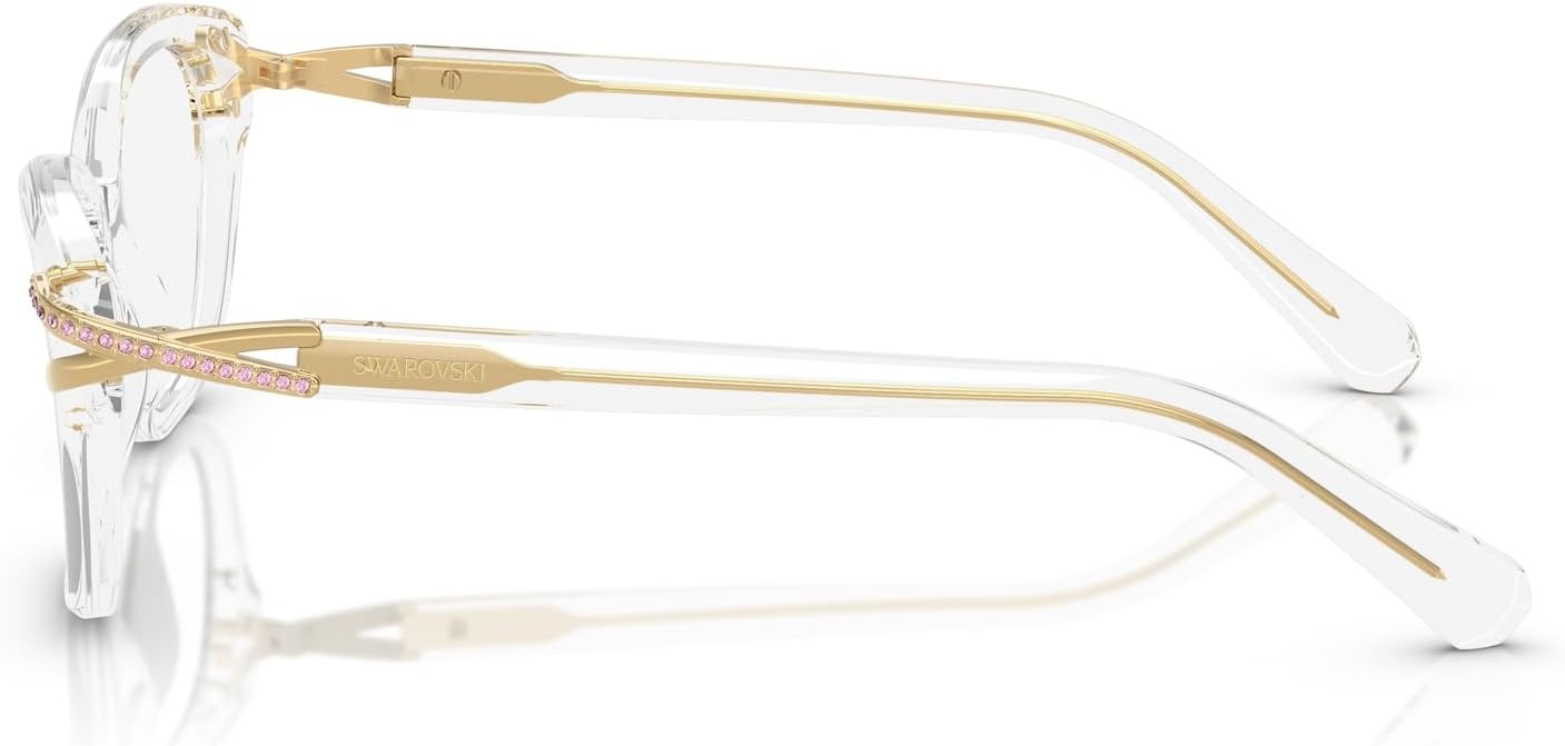 image:imageSwarovski womens Sk2032 Square Prescription Eyewear FramesCrystalDemo Lens