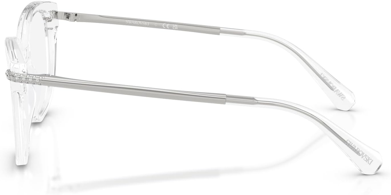 image:imageSwarovski womens Sk2044 Square Prescription Eyewear FramesTransparentDemo Lens