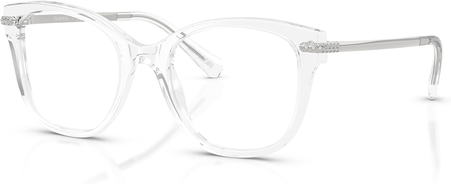 image:imageSwarovski womens Sk2044 Square Prescription Eyewear FramesTransparentDemo Lens