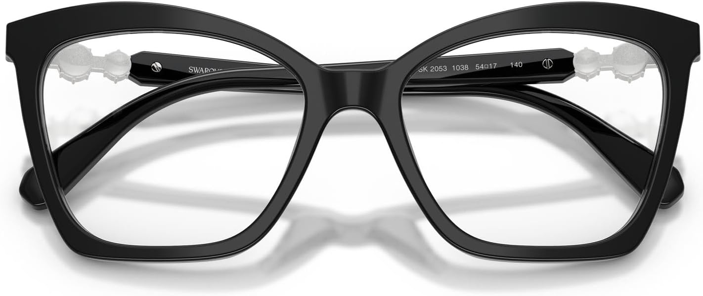 image:imageSwarovski womens Sk2053 Cat Eye Prescription Eyewear FramesBlackDemo Lens