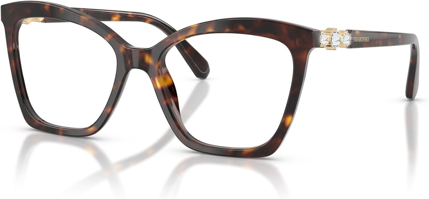 image:imageSwarovski womens Sk2053 Cat Eye Prescription Eyewear FramesHavanaDemo Lens