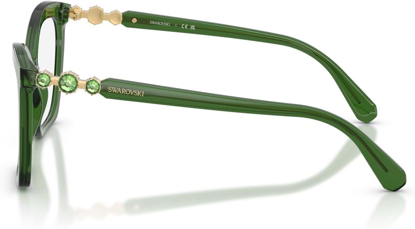 image:imageSwarovski womens Sk2053 Cat Eye Prescription Eyewear FramesMilky GreenDemo Lens