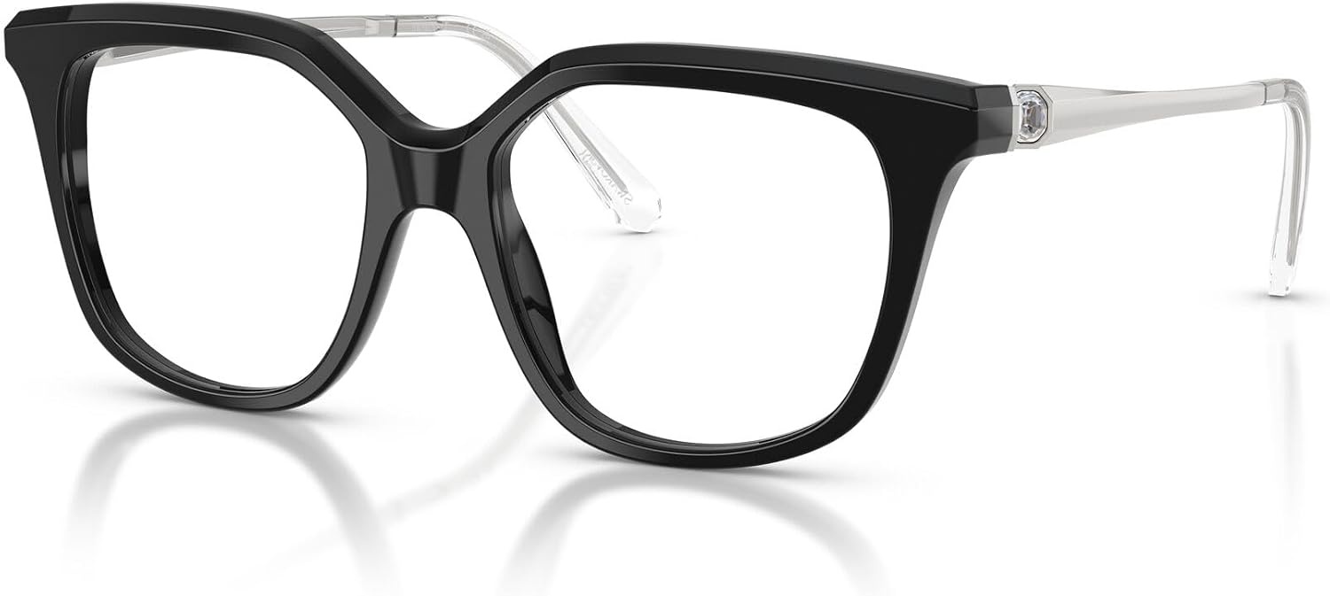 image:imageSwarovski womens Sk2059 Square Prescription Eyewear FramesBlackDemo Lens