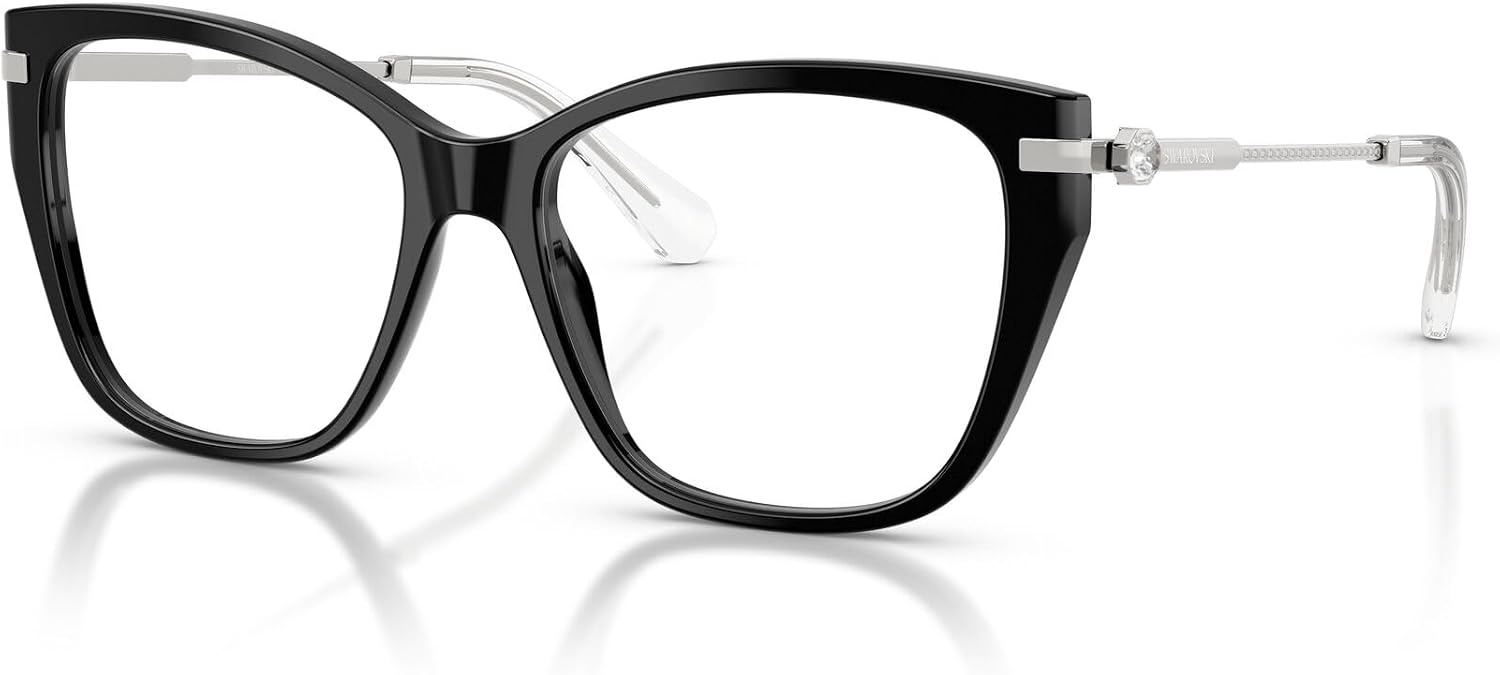 image:imageSwarovski womens Sk2060 Cat Eye Prescription Eyewear FramesBlackDemo Lens