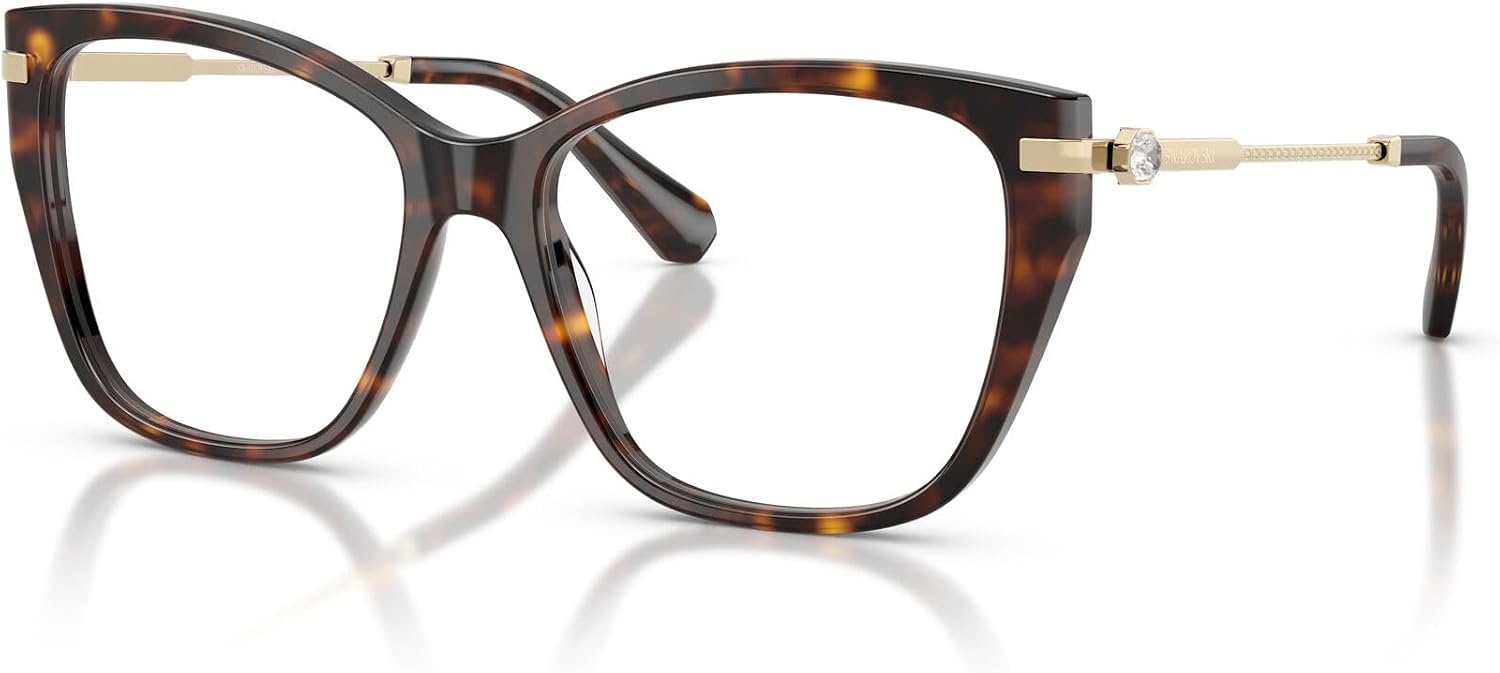 image:imageSwarovski womens Sk2060 Cat Eye Prescription Eyewear FramesHavanaDemo Lens