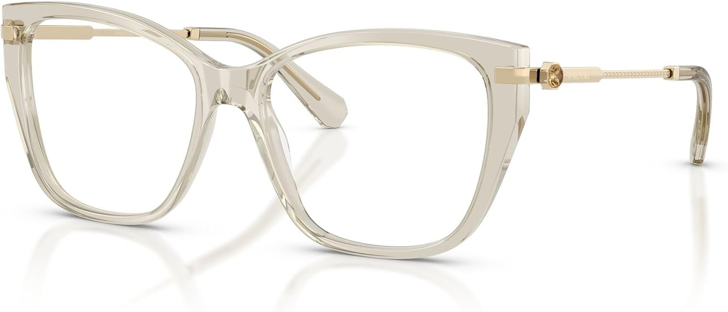 image:imageSwarovski womens Sk2060 Cat Eye Prescription Eyewear FramesTransparent BiegeDemo Lens