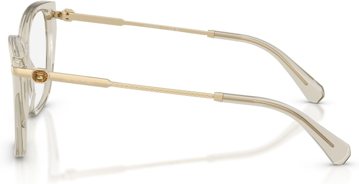 image:imageSwarovski womens Sk2060 Cat Eye Prescription Eyewear FramesTransparent BiegeDemo Lens