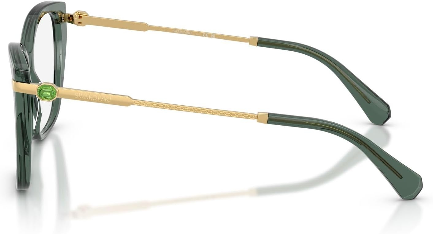 image:imageSwarovski womens Sk2060 Cat Eye Prescription Eyewear FramesTransparent Light GreenDemo Lens