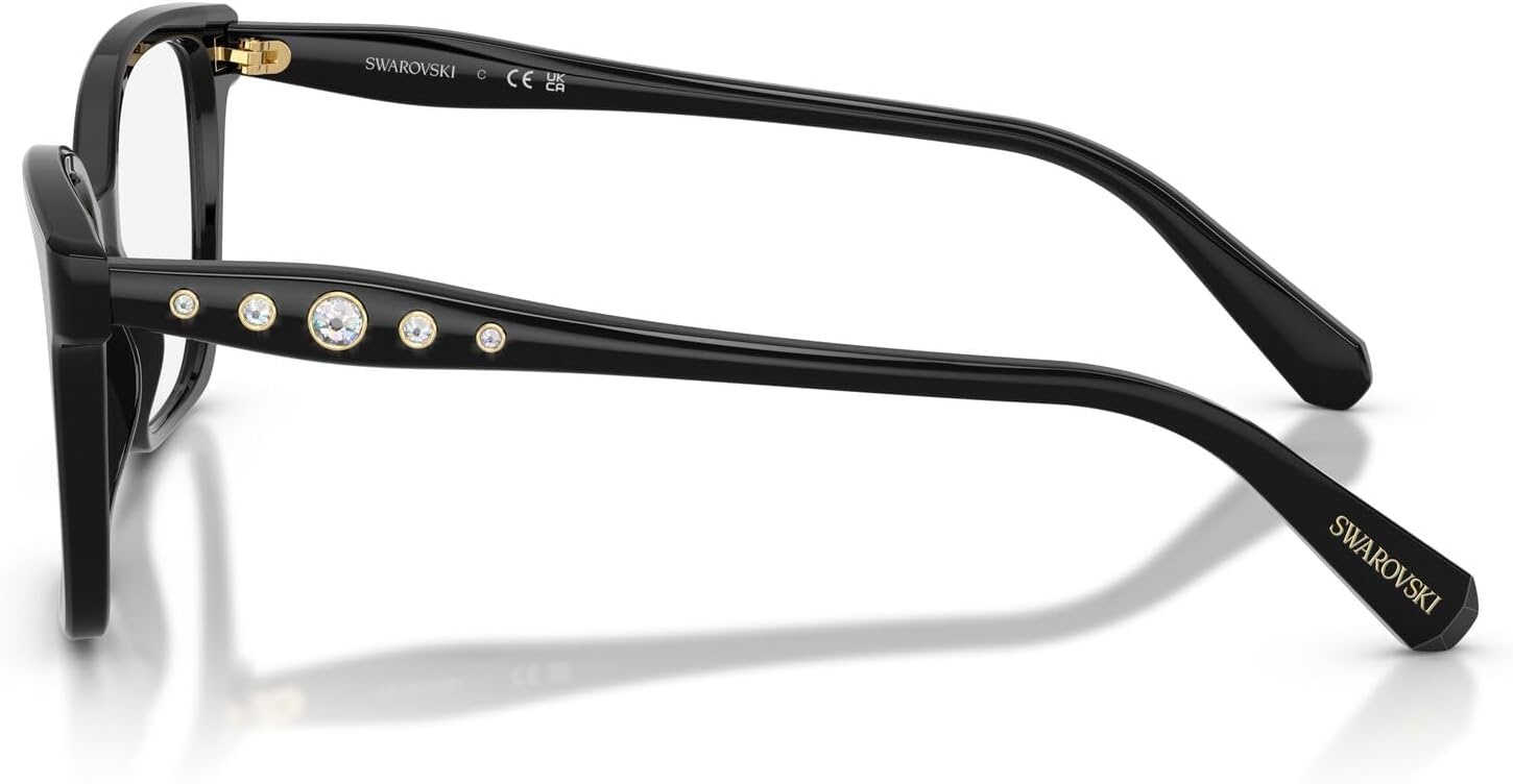 image:imageSwarovski womens Sk2061 Square Prescription Eyewear FramesBlackDemo Lens