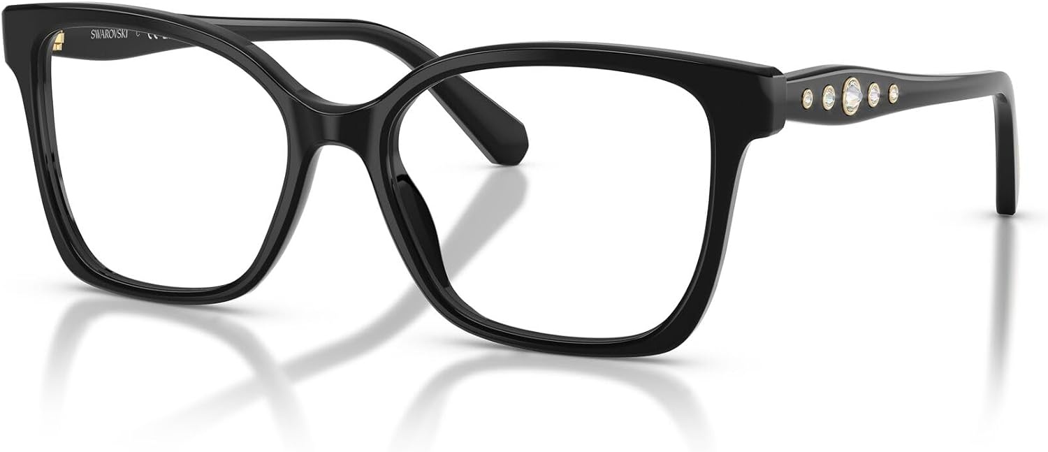 image:imageSwarovski womens Sk2061 Square Prescription Eyewear FramesBlackDemo Lens