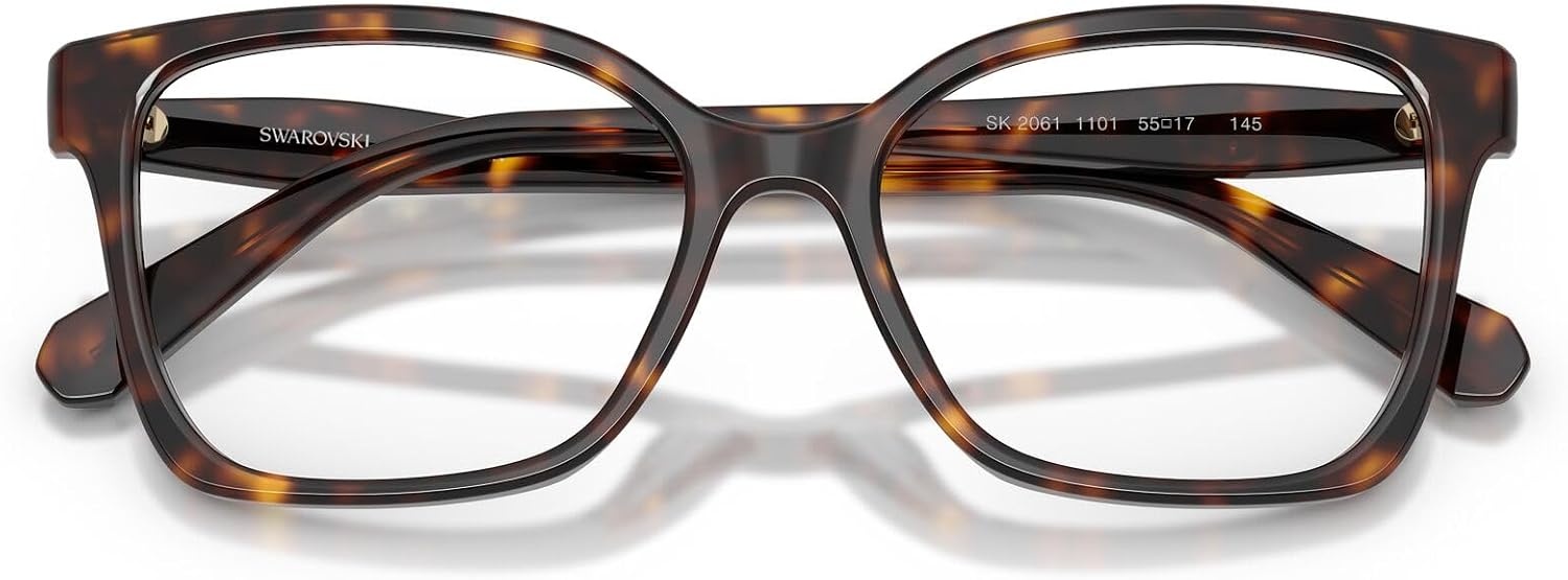 image:imageSwarovski womens Sk2061 Square Prescription Eyewear FramesHavanaDemo Lens
