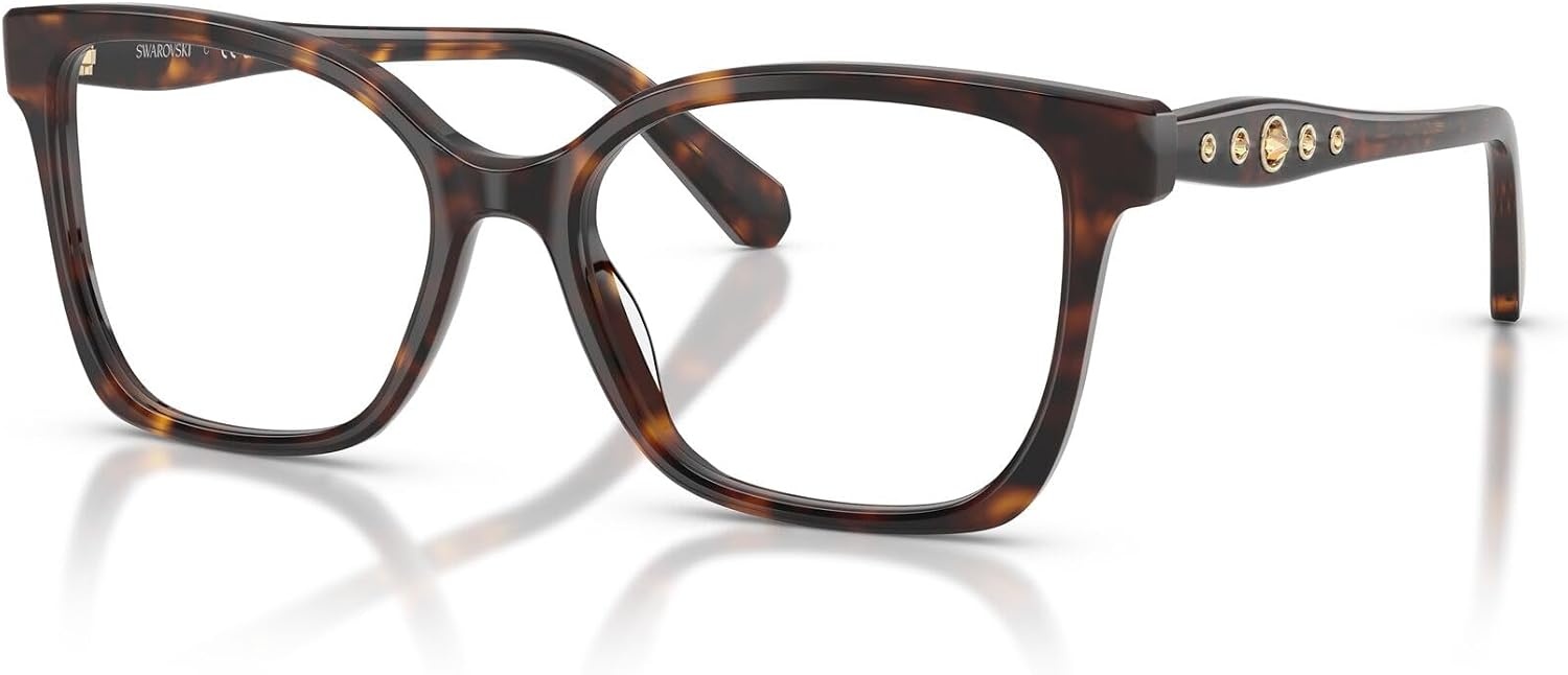 image:imageSwarovski womens Sk2061 Square Prescription Eyewear FramesHavanaDemo Lens