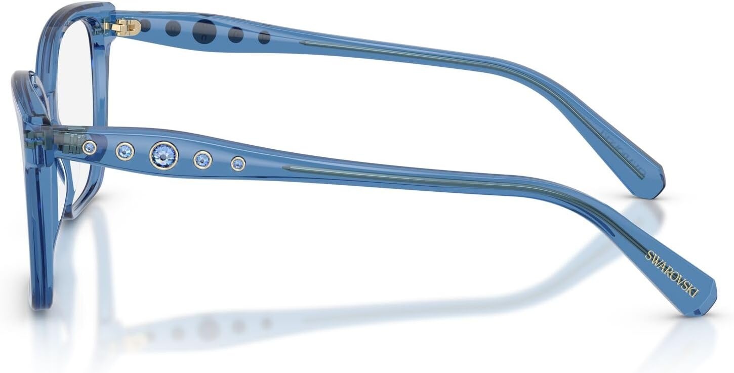 image:imageSwarovski womens Sk2061 Square Prescription Eyewear FramesTransparent BlueDemo Lens