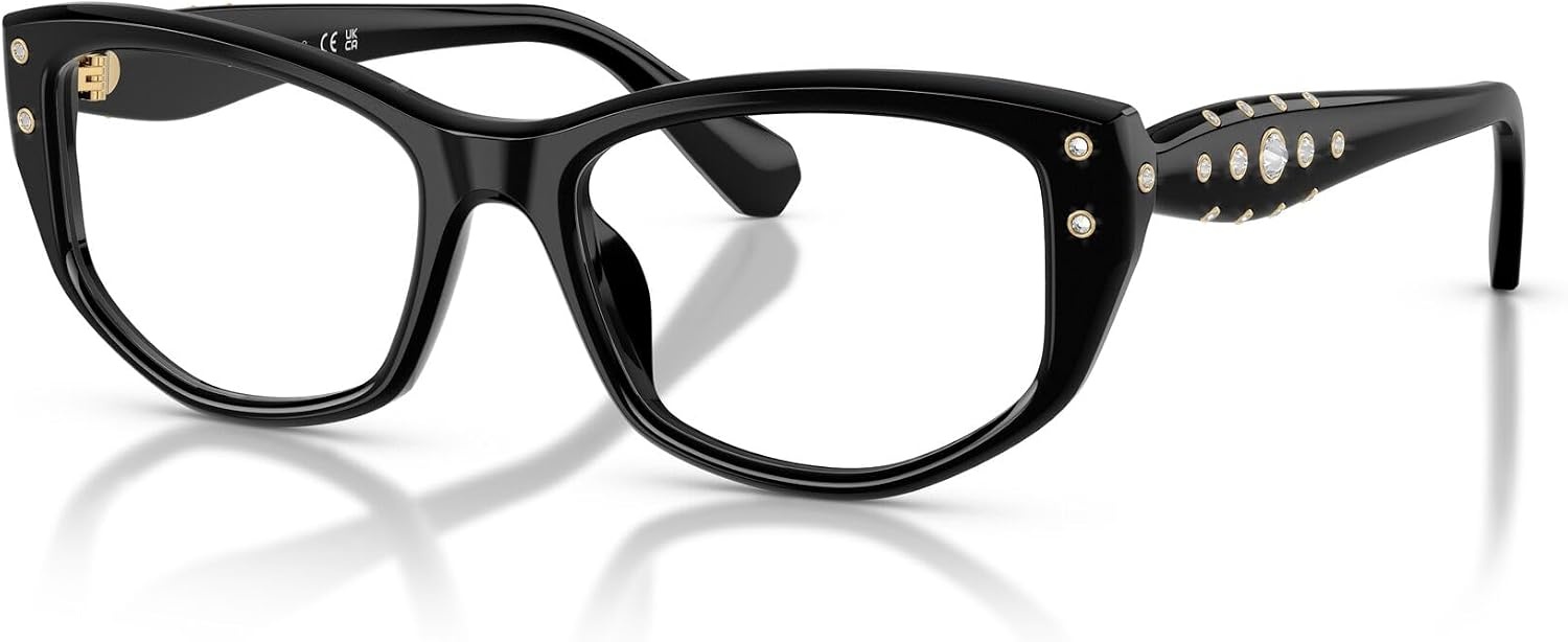 image:imageSwarovski womens Sk2062u Universal Fit Square Prescription Eyewear FramesBlackDemo Lens