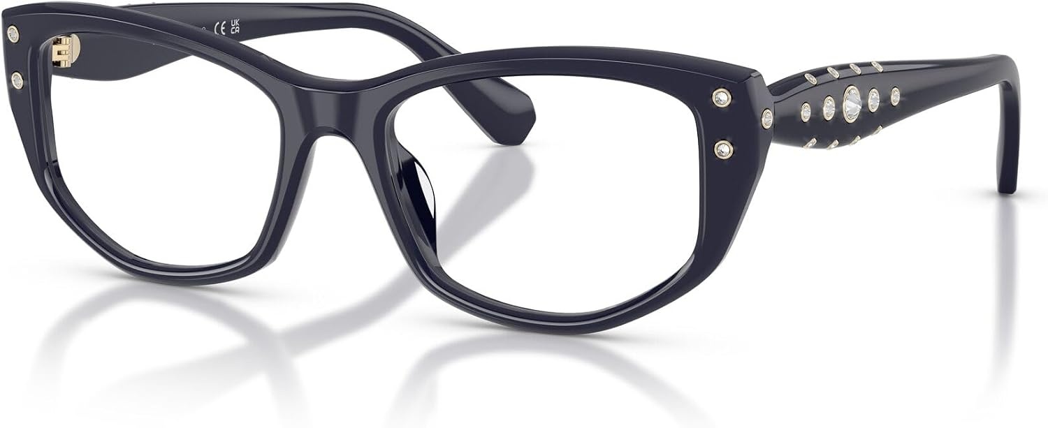 image:imageSwarovski womens Sk2062u Universal Fit Square Prescription Eyewear FramesBlueDemo Lens