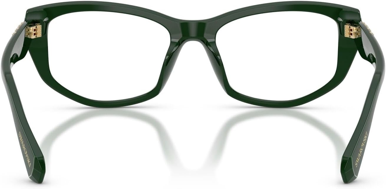 image:imageSwarovski womens Sk2062u Universal Fit Square Prescription Eyewear FramesDark GreenDemo Lens